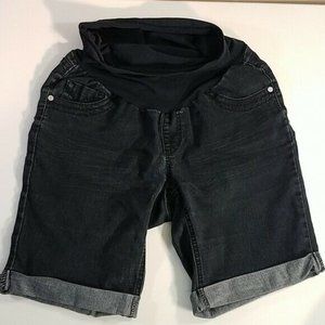 Indigo Rein Sz. Small Maternity Full Panel Bermuda Jean shorts